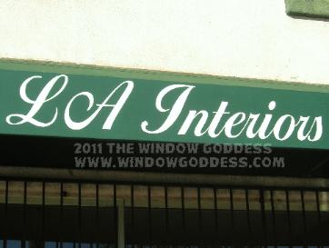 Awning Lettering, LA Interiors, Hollywood,